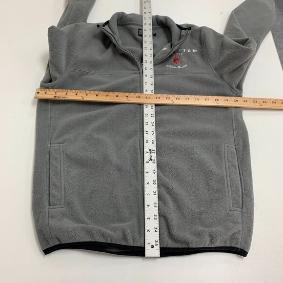 Pendleton Whiskey Fleece Jacket Womens S Small Grey Let Er Buck Full Zip Pockets - Picture 7 of 12